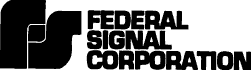 (FEDERAL SIGNAL CORPORATION LOGO)